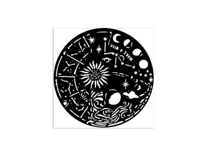 stamperia cosmos circle thick stencil 12x12cm kstd 62 11zon