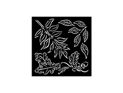 stamperia acorns thick stencil 12x12cm kstds15 64 11zon