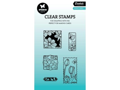 studio light spring labels essentials clear stamp 16 11zon