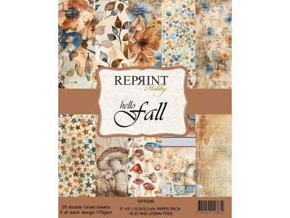 reprint hello fall 6x6 inch paper pack rpp098 10 11zon