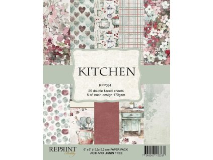 reprint kitchen 6x6 inch paper pack rpp094 18 11zon