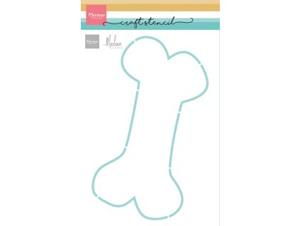 marianne design craft stencil by marleen dog bone 14 11zon