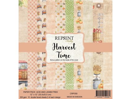 reprint harvest time 12x12 inch paper pack crp058 29 11zon