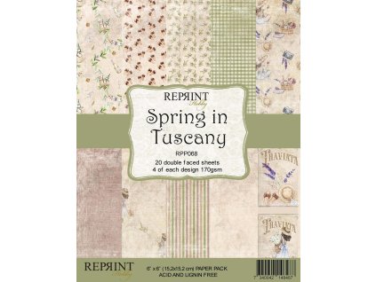 reprint spring in tuscany 6x6 inch paper pack rpp0 53 11zon