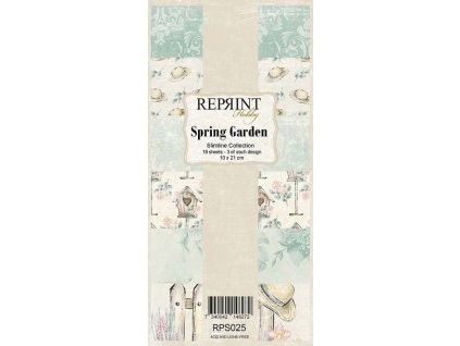 reprint spring garden slimline paper pack rps025 d 6 11zon