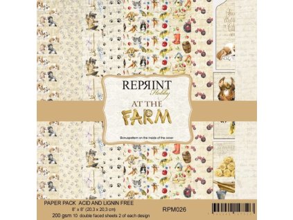 reprint at the farm 8x8 inch paper pack rpm026 dis 25 11zon