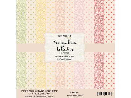 reprint basic collection summer 12x12 inch paper p 49 11zon