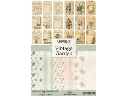 reprint vintage garden collection a4 paper pack rb 7 11zon