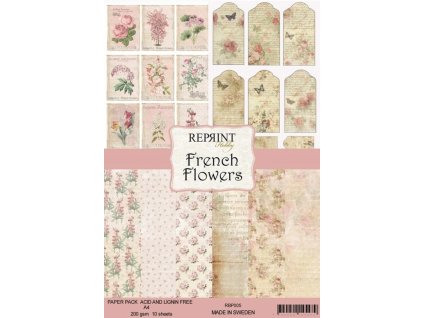 reprint french flowers collection a4 paper pack rb 9 11zon