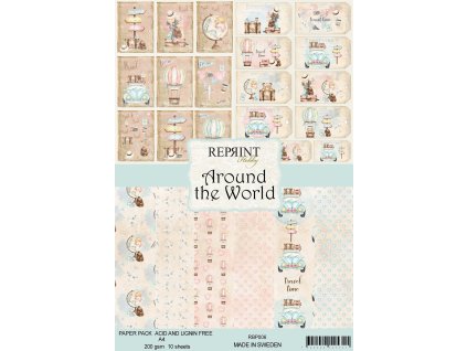 reprint around the world collection a4 paper pack 9 11zon