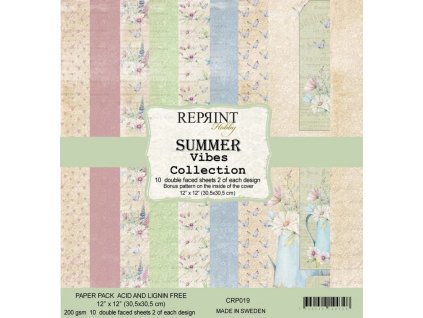reprint summer vibes 12x12 inch paper pack crp019 13 11zon