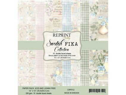 reprint swedish fika collection 12x12 inch paper p 5 11zon