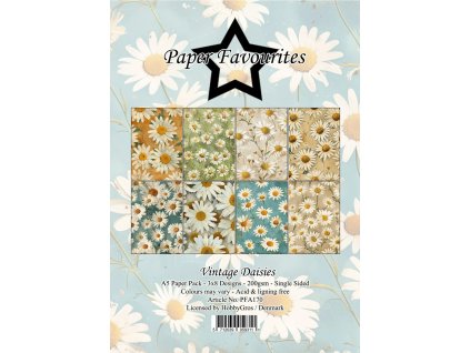 paper favourites vintage daisies a5 paper pad pfa1 8 11zon