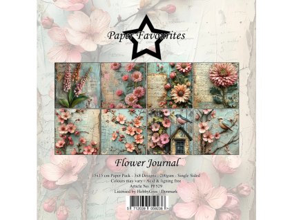 paper favourites flower journal 6x6 inch paper pad 8 11zon
