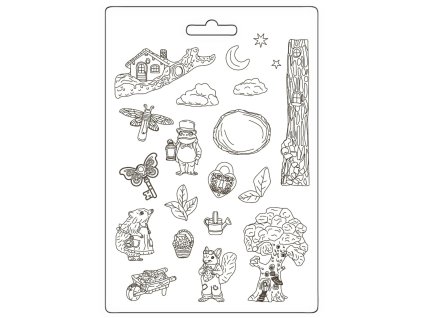 stamperia hidden grove a4 soft mould k3pta4590 15 11zon