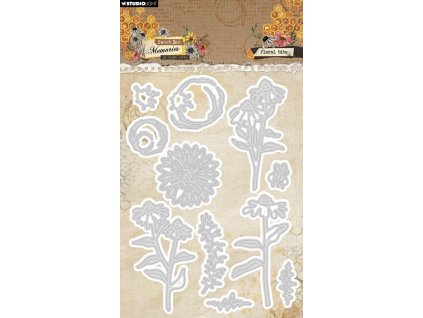 studio light sweet bee memories cutting dies flora 61 11zon
