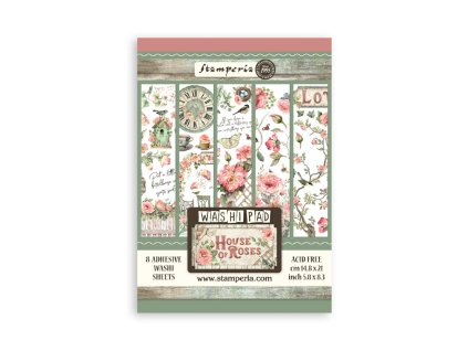 stamperia house of roses a5 washi pad 8pcs sbw18 10 11zon