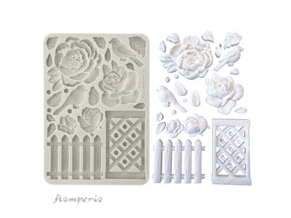 stamperia house of roses a5 silicon mold fence kac (1) 1 11zon