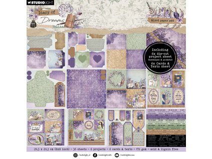 studio light diary of dreams mixed paper pad sl dd 1 11zon