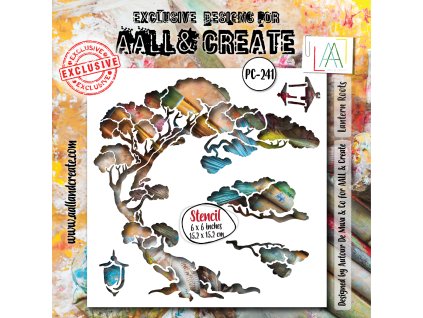 aall and create ethereal garden stencil 6x6 inch l