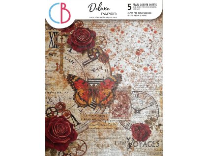 Ciao Bella Cabinet of curiosities Deluxe Paper Pearl Copper A4