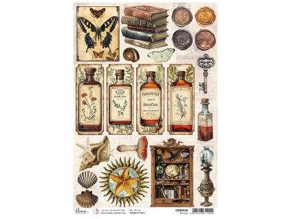 Rýžový papír Ciao Bella A4 Cabinet of curiosities Potions