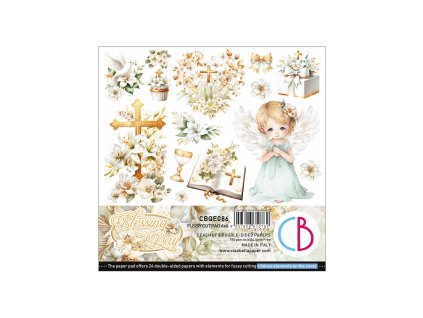 Sada papírů Ciao Bella Blessing day Fussy Cut Pad 15x15 cm