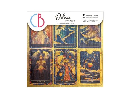 Sada papírů Ciao Bella Deluxe Celestial Paper Gold 15x15 cm