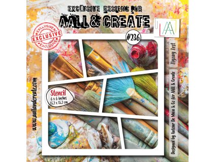 aall and create stencil 6x6 inch zigzag zest aall