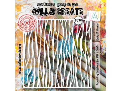 aall and create stencil 6x6 inch reeds of wonder a
