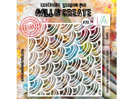 aall and create stencil 6x6 inch scales aall pc 21