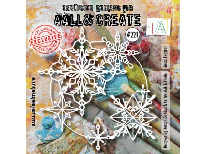 aall and create stencil 6x6 inch snow crystals aal