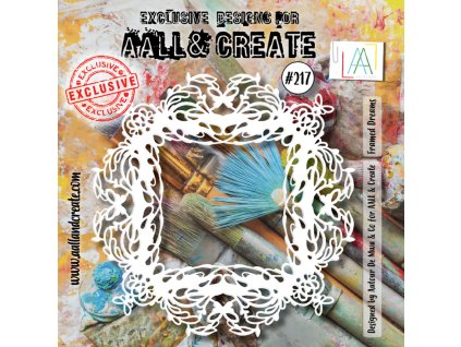 aall and create stencil 6x6 inch framed dreams aal