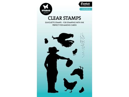 studio light chickens essentials clear stamp sl es 2 11zon