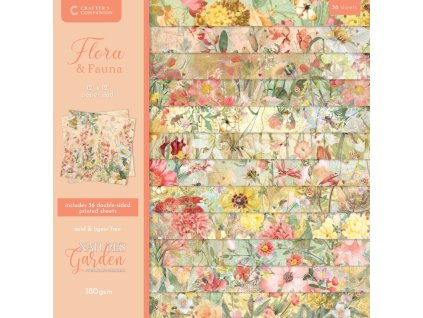 crafters companion flora fauna 12x12 inch paper pa 1 11zon