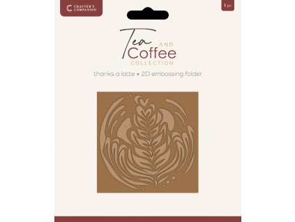 crafters companion tea coffee 2d embossing folder