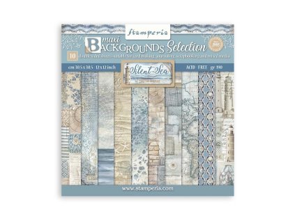 stamperia silent sea maxi background selection 12x 10 11zon