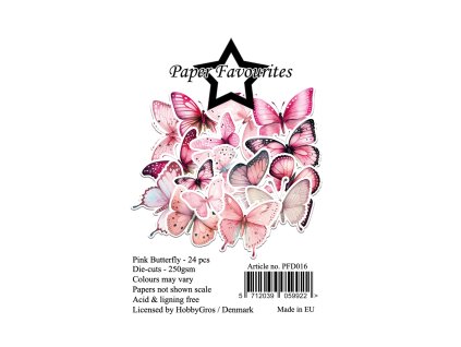 paper favourites die cuts a7 pink butterfly 24pcs 1 11zon