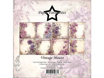 paper favourites vintage mauve 6x6 inch paper pad (2) 17 11zon