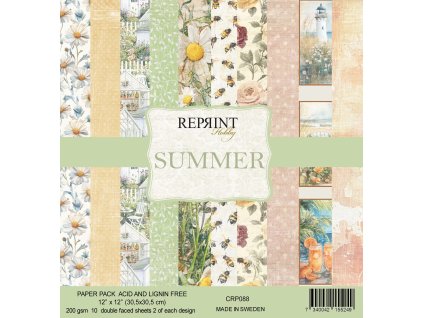 reprint summer 12x12 inch paper pack crp088 25 11zon