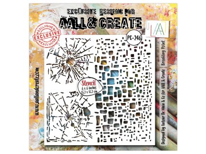 aall and create fractured ecosphere stencil 6x6 in 4 11zon