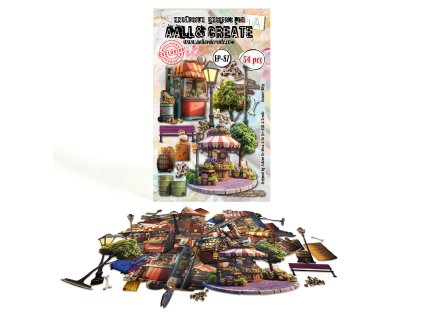 aall and create bazaar trails ephemera die cuts a6