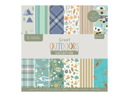 crafters companion the great outdoors 6x6 inch pap 19 11zon
