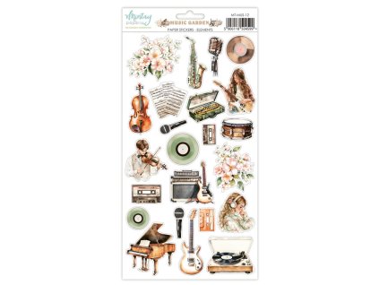 mintay music garden 6x12 inch paper stickers eleme