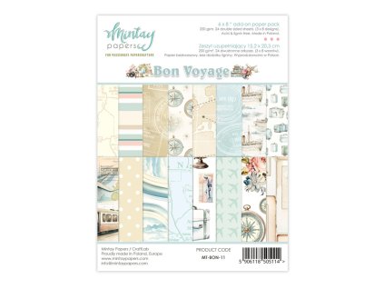 mintay bon voyage 6x8 inch add on paper pack mt bo 116 11zon