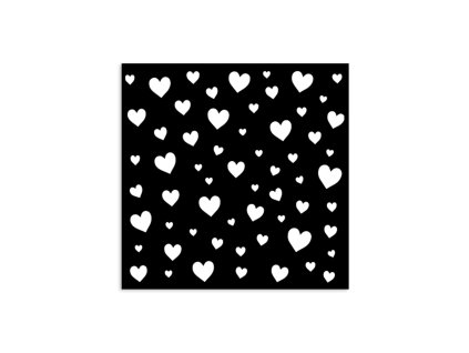 stamperia timeless thick stencil 12x12cm hearts ks 38 11zon