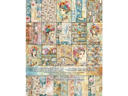Ciao Bella sada papírů Lumania Kniha Mixed Media Quintessential A4 Maxi 50 stran