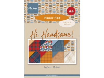 marianne design hi handsome a4 paper pad pk9208