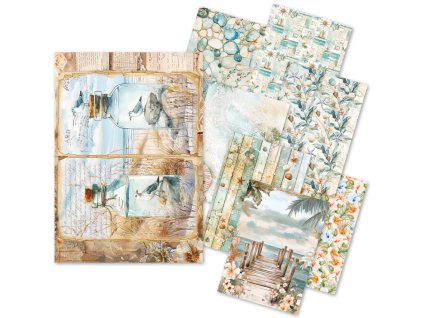 ciao bella summer days a5 rice paper mixed 8pcs cb