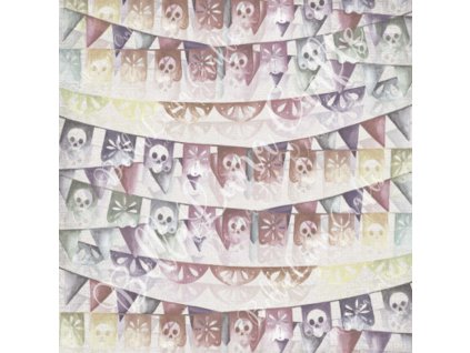 Pergamenový papír BellaLuna DIA DE LOS MUERTOS slavnost mrtvých 30x30cm 1ks
